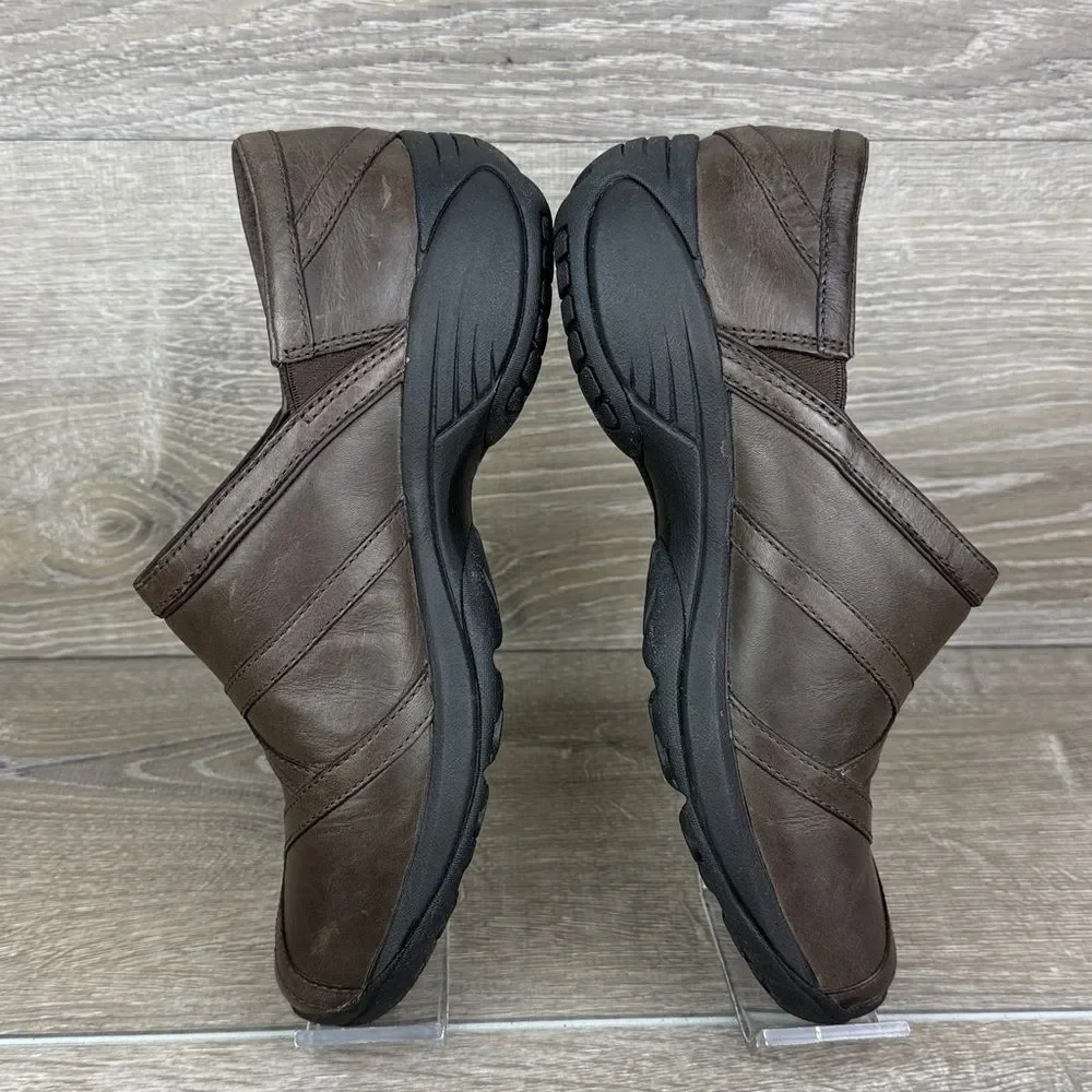 Merrell Encore Eclipse Women’s Size 8 Smooth Bug Brown Leather Slip On Shoes